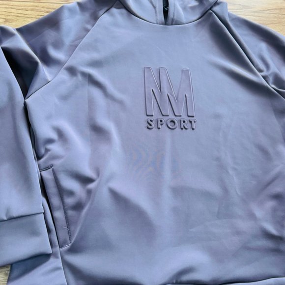 Nicole Miller Sport Womens Hoodie Pullover Pockets Logo Purple Size 1X - Picture 2 of 5